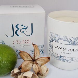 Lime Basil & Mandarin Luxury Scented Candle